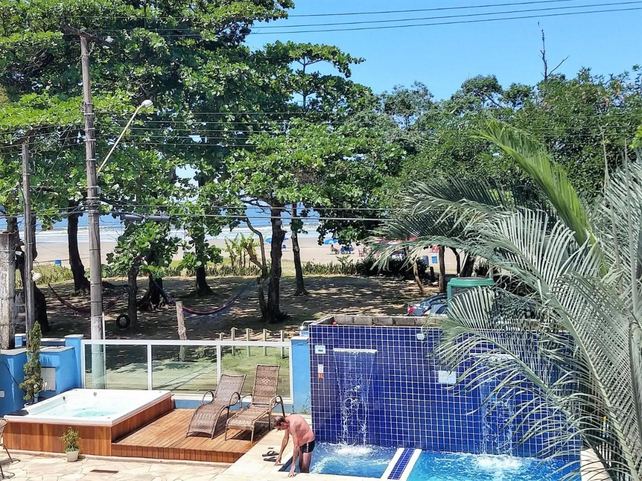 Pousada Vistazul - Piscina Climatizada - Pe Na Areia Bertioga Buitenkant foto