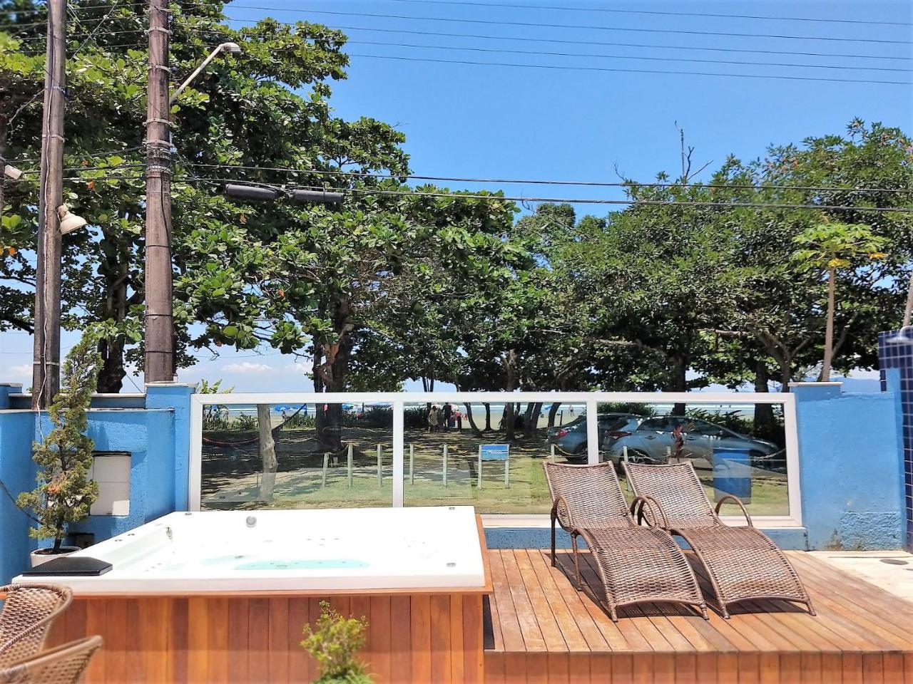 Pousada Vistazul - Piscina Climatizada - Pe Na Areia Bertioga Buitenkant foto